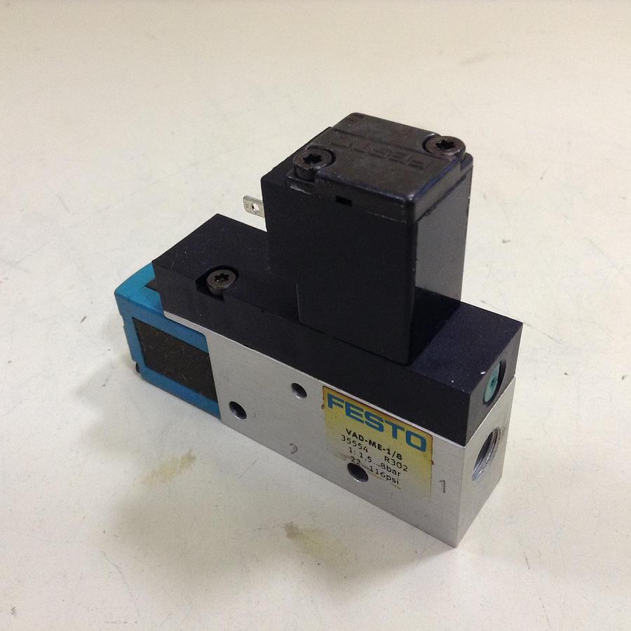 Used FESTO Vacuum Generator/Solenoid Valve VAD-ME-1/8 Used