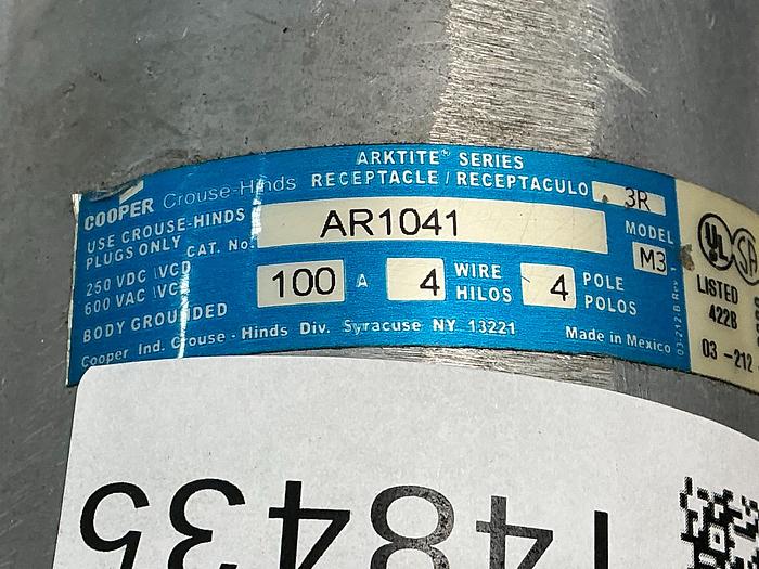 Used CROUSE-HINDS AR1041