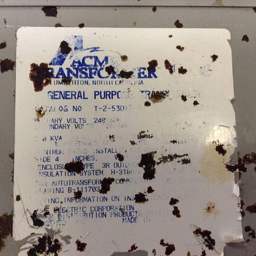Used ACME 2.0 kVA Transformer T-2-53012-S #87114