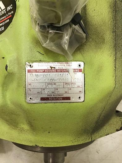 Used BRUENINGHAUS HYDROMATIK Hydraulic Pump AA10VS071DFR131 Used