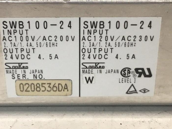 Used SANKEN ELECTRIC Power Supply SWB100-24 #127356