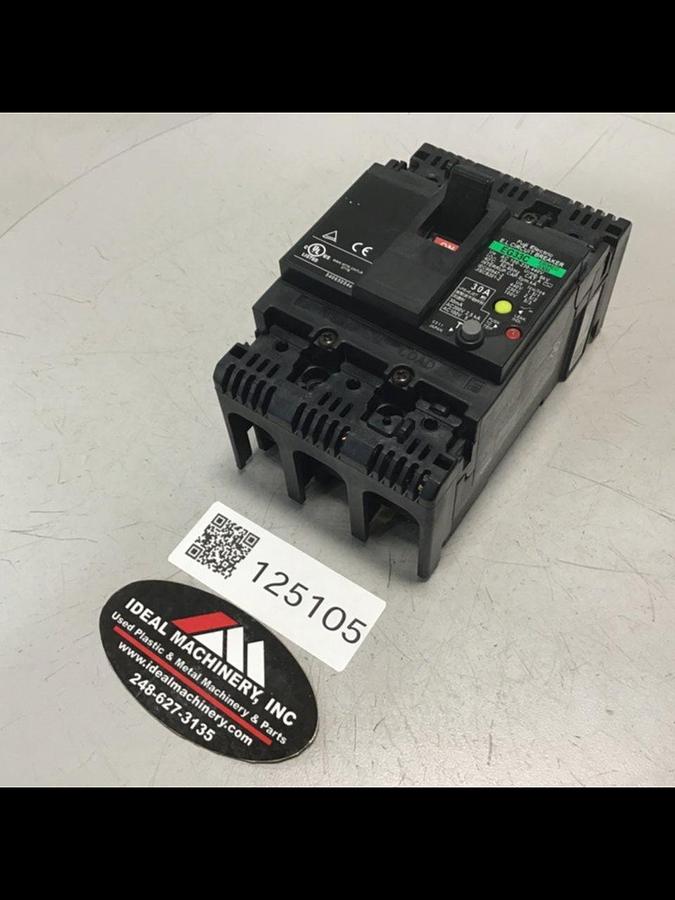 Used FUJI ELECTRIC 30 Amp Circuit Breaker EG33C EB3AEC-030B USED