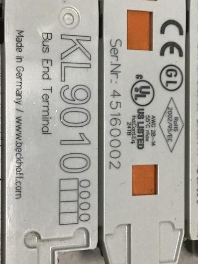 Used BECKHOFF Bus End Terminal KL9010 #123455