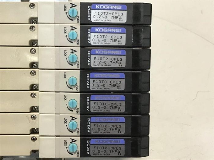 Used KOGANEI Solenoid w/ Valves F10M7AJ #120907
