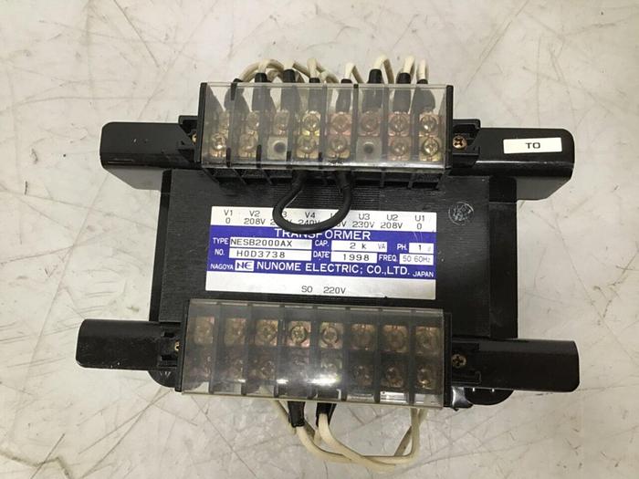 Used NUNOME ELECTRIC 2 kVA Transformer NESB2000AX #132173