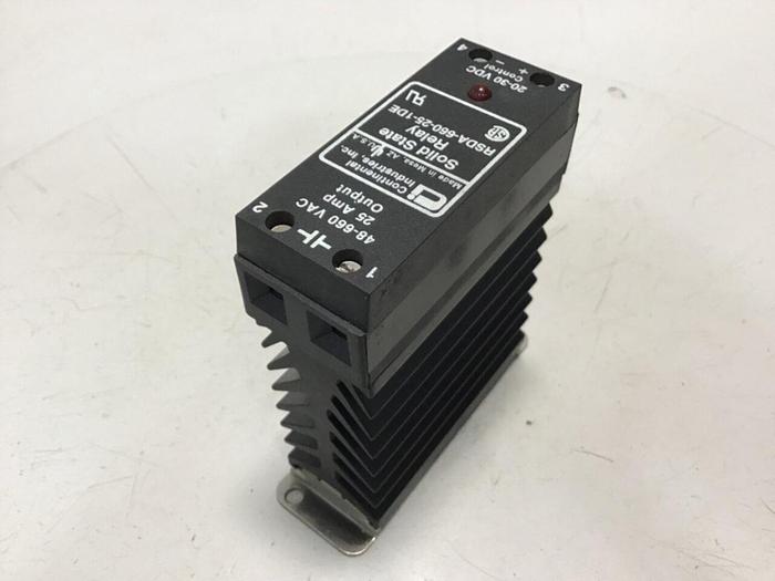 Used CONTINENTAL INDUSTRIES Solid State Relay RSDA-660-25-1DE #134799