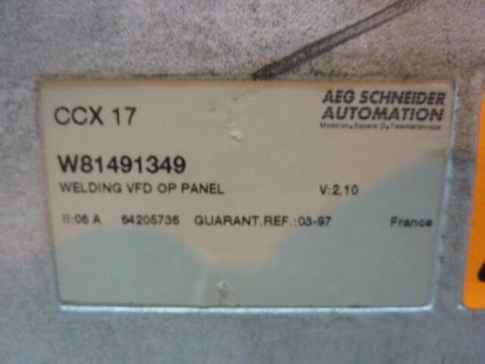 Used SQUARE D Welding Operator Panel W81491349 #77263