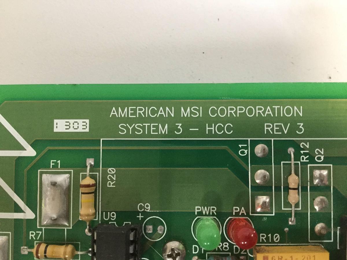 Used AMERICAN MSI Control Board C3201.010.045 Used