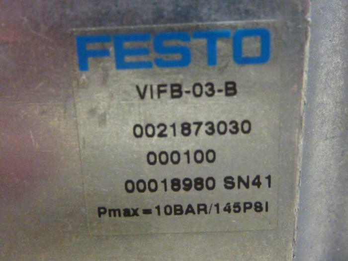 Used FESTO Control Block / Valve Terminal IFB13-03 Used