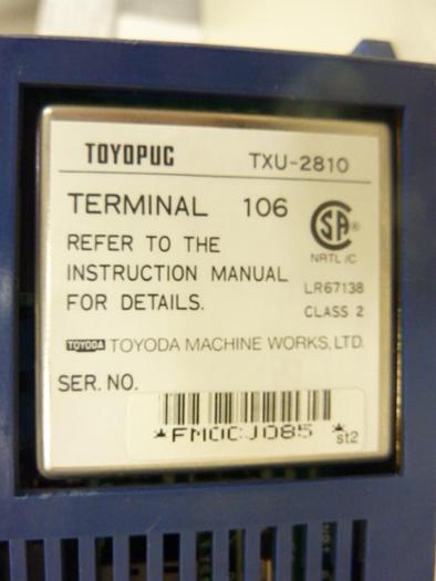 Used TOYODA I/O Terminal Module TXU-2810 #45633