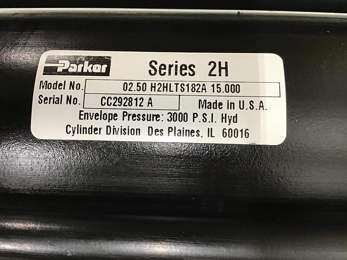 Used PARKER Injection Sled Cylinder 02.50 H2HLTS182A 15.000 Used 140925