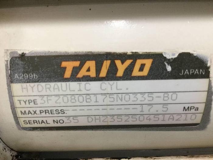Used TAIYO Injection Sled Cylinder 3FZ080B175N0335-B0 #97589