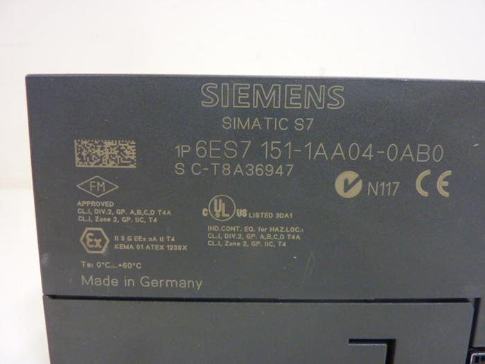 Used SIEMENS Module 6ES7 151-1AA04-0AB0 Used