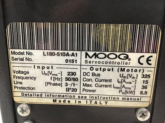 Used MOOG Servo Drive L180-510A-A1 Used