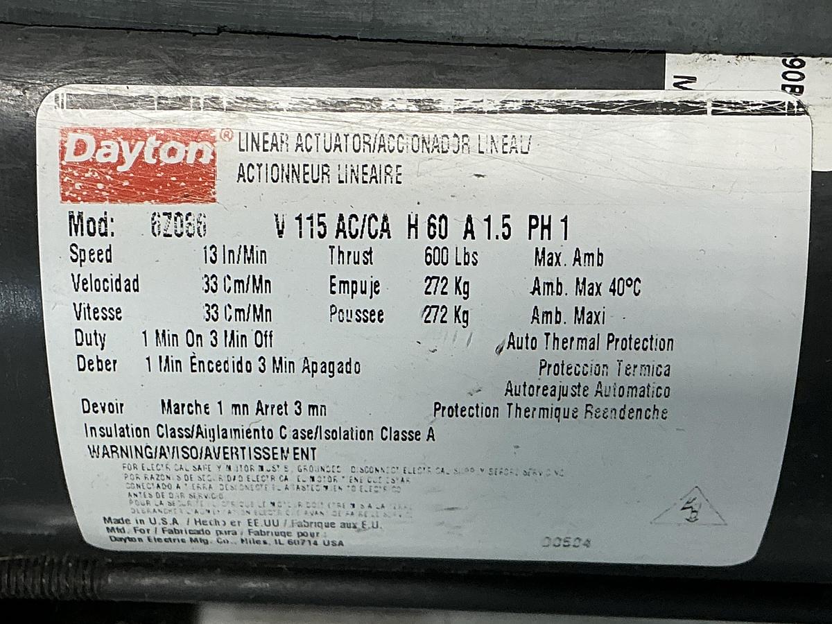 Used DAYTON 6Z086