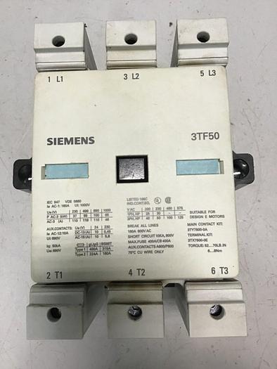 Used SIEMENS Contactor 3TF50 #135214