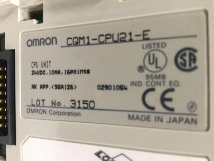 Used OMRON Programmable Controller CQM1-CPU21-E #98660