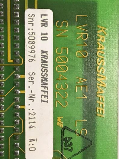 Used KRAUSS MAFFEI Circuit Board LVR10 #120230