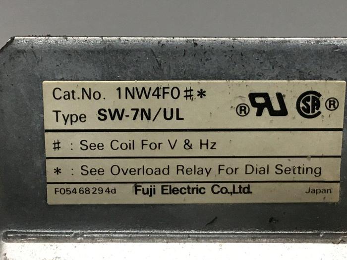 Used FUJI ELECTRIC Contactor SC-N7 3NC4F #120110