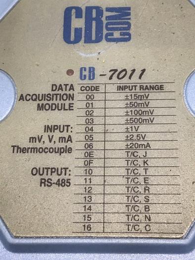 Used CB-COM Data Acquisition CB-7011 #126756