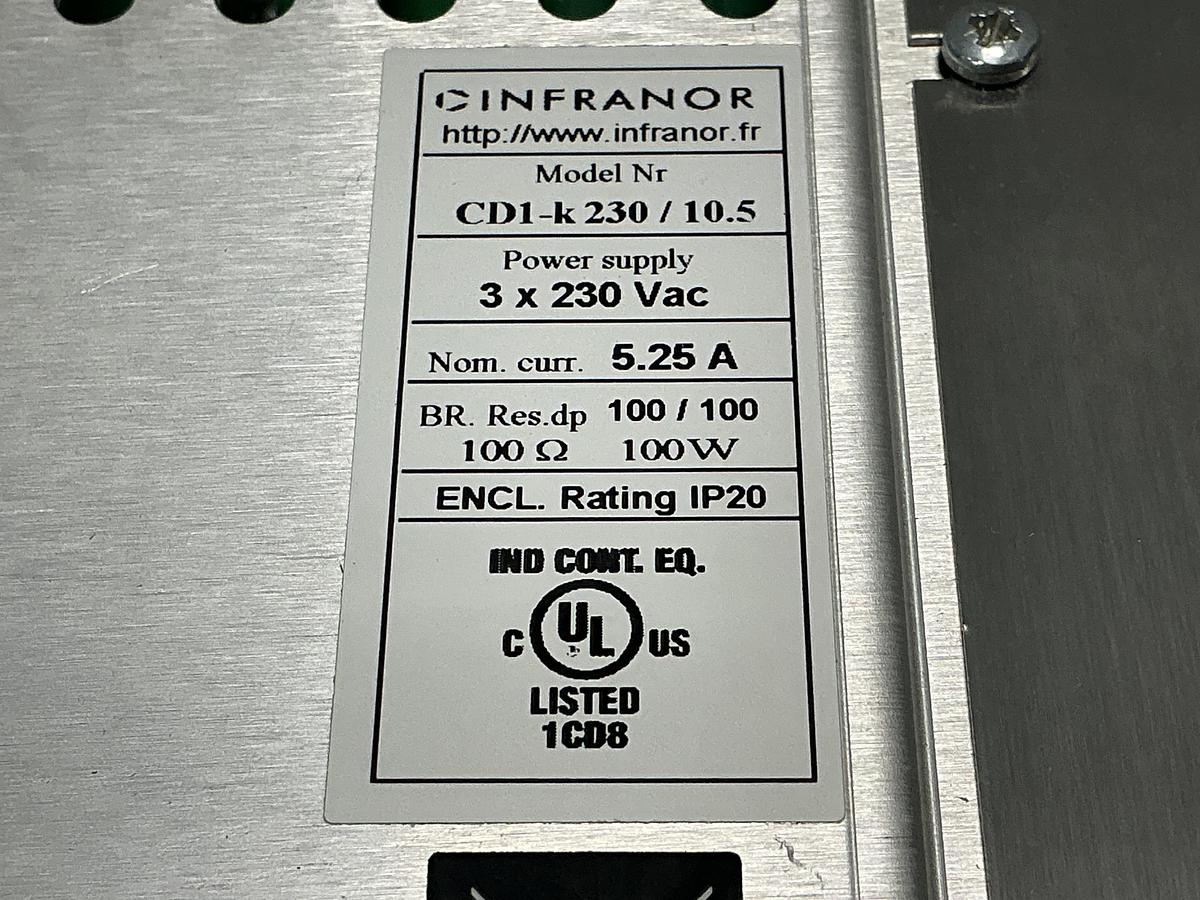 Used INFRANOR CD1-K230/10.5