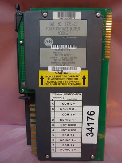 Used ALLEN BRADLEY Output Module 1771-OX #34176
