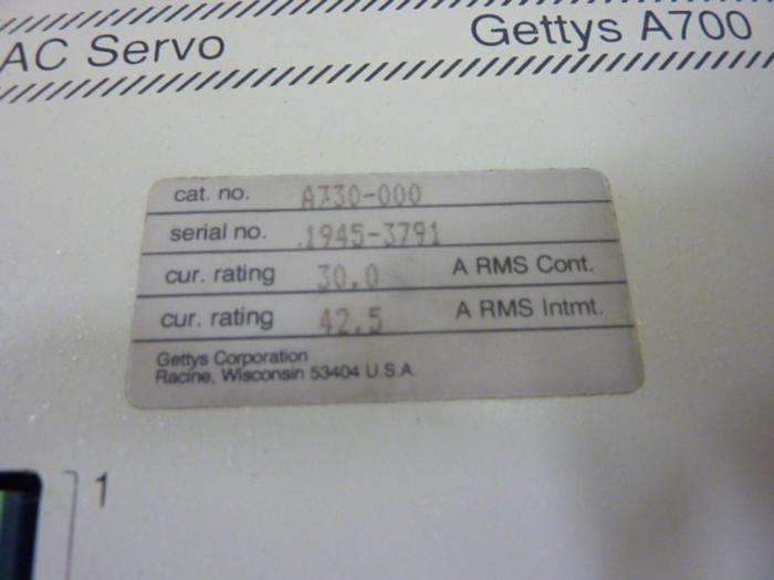 Used GETTYS Digital Servo Amplifier A730-000 Used