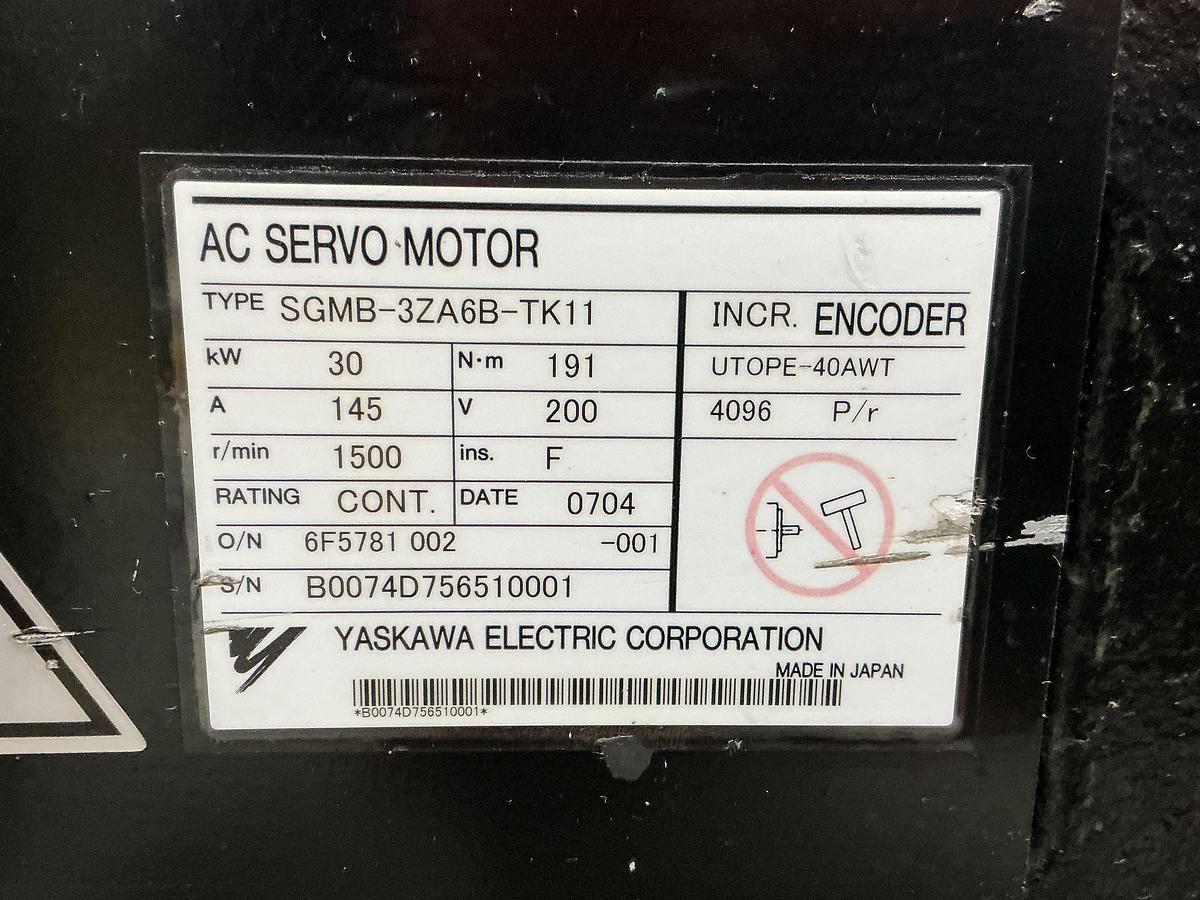 Used YASKAWA ELECTRIC SGMB-3ZA6B-TK11