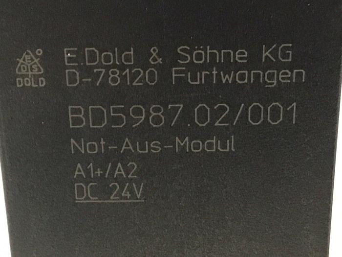Used E DOLD & SOHNE KG Emergency Stop Module BD5987.02/001 #129529