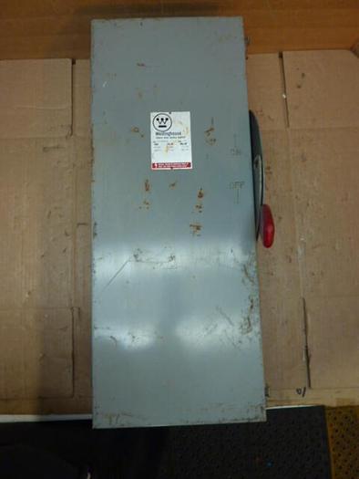 Used WESTINGHOUSE 100 Amp Safety Disconnect Switch JHFN363C #28324