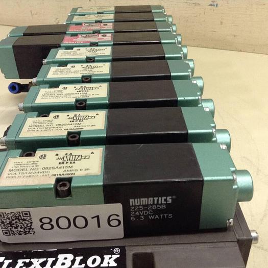 Used NUMATICS Control Block w/ Valves 082SA415M #80016
