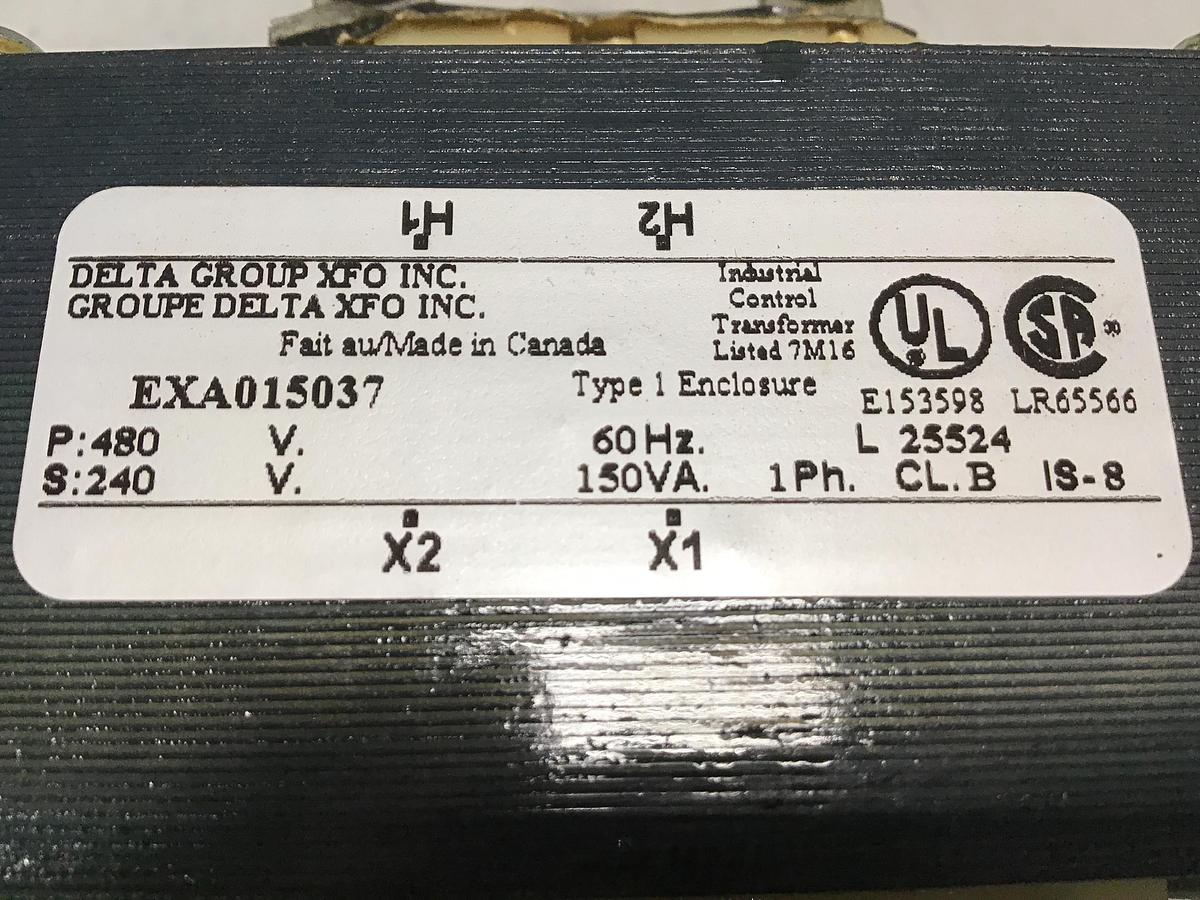 Used DELTA EXA015037 150 VA Transformer Used #140971