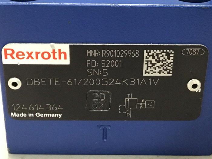Used REXROTH Valve DBETE-61/200G24K31A1V Used
