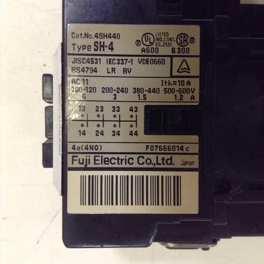 Used FUJI ELECTRIC Magnetic Contactor / Relay SH-4 4SH440 #78594