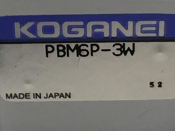 Used KOGANEI Block w/ Valves PBM6P-3W Used #120985