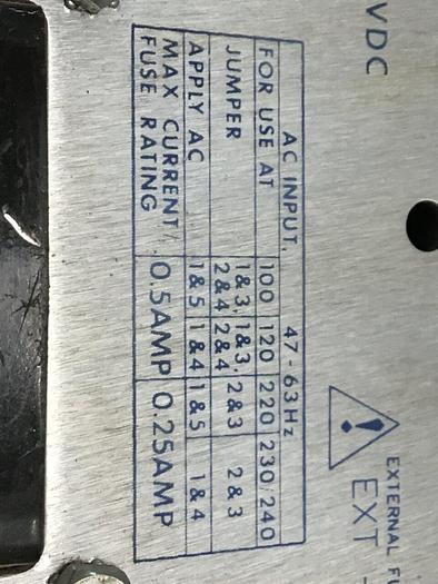 Used POWER ONE Power Supply HAD15-0.4-A #129254