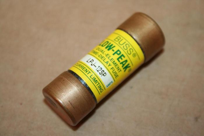 Used BUSSMANN 12 Amp Fuse LPJ-12SP #19863