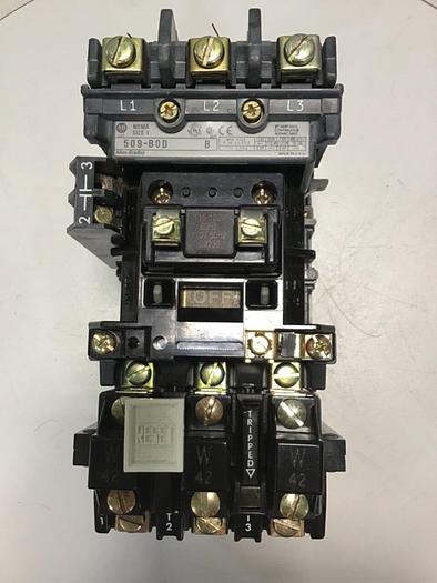 Used ALLEN BRADLEY Starter Size 1 509-BOD SER B W42 USED