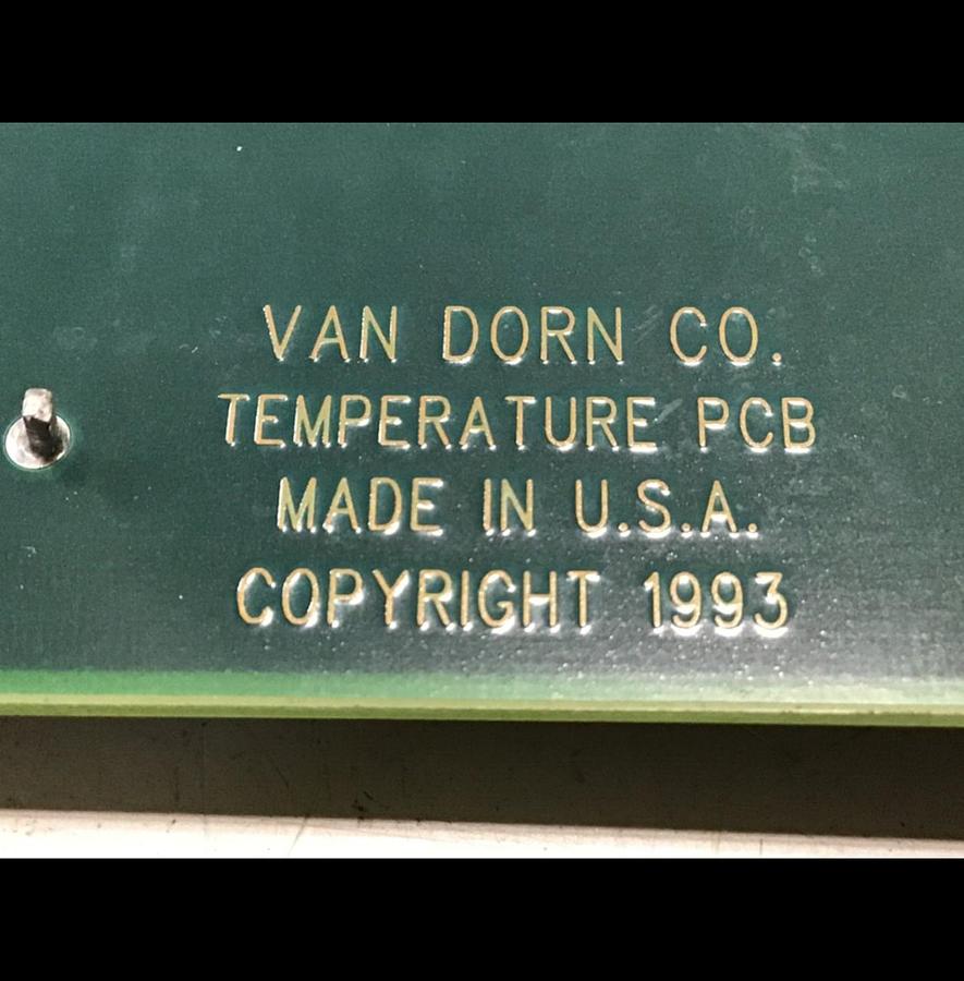 Used VAN DORN Temperature Circuit Board PC330-021 330-021 Used