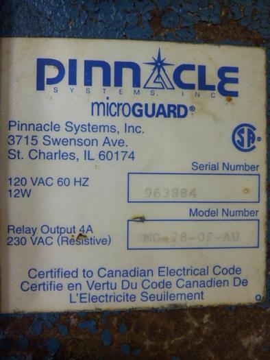 Used PINNACLE SYSTEMS INC Microguard MG-28-0F-AU #56305