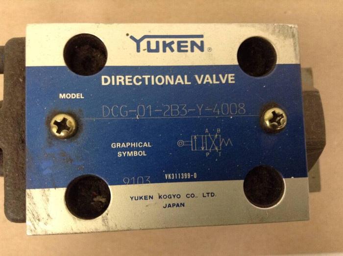 Used YUKEN Directional Valve DCG-01-2B3-Y-4008 #71037