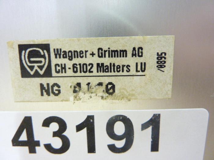 Used WAGNER GRIMM Transformer EES190 #43191