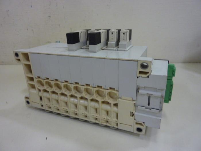 Used SMC Manifold w/ Valves EX120-SDN1 #60663