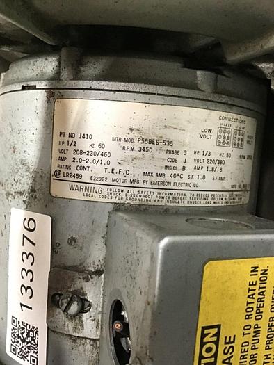 Used GAST MFG Regenair Blower R3305A-10 G Used