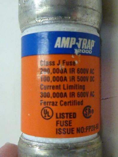 Used SHAWMUT 3 Amp Fuse AJT3 #62229