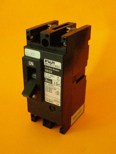 Used FUJI ELECTRIC 10 Amp Circuit Breaker SA32-10 #5551