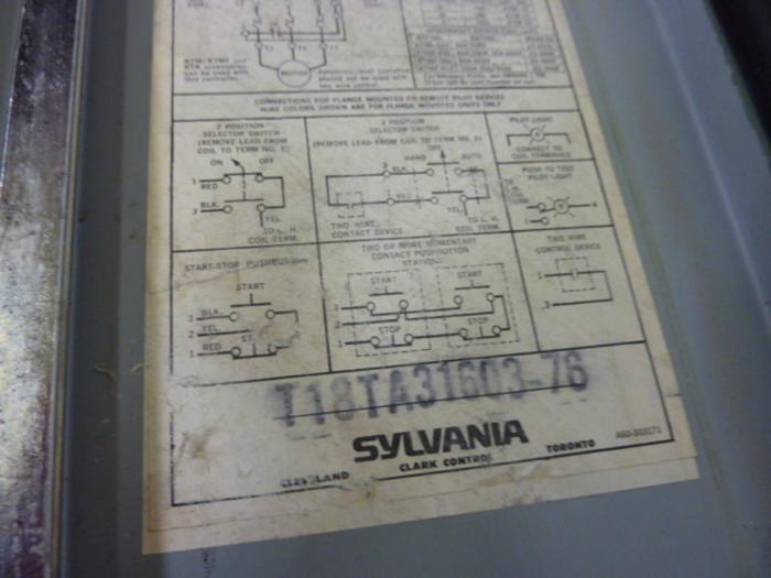 Used SYLVANIA Combination Motor Controller Starter T18TA31603-76 Used