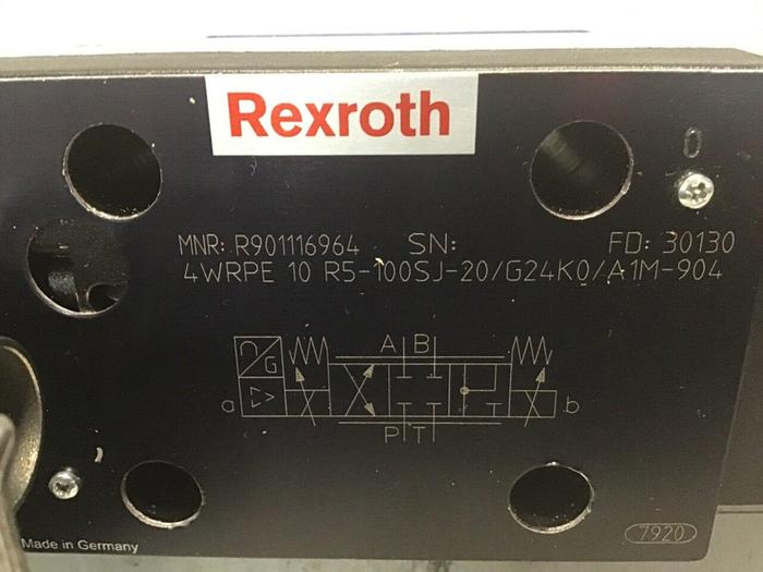 Used REXROTH SERVO Valve 4WRPE10R5100SJ20/G24K0/A1M904 USED
