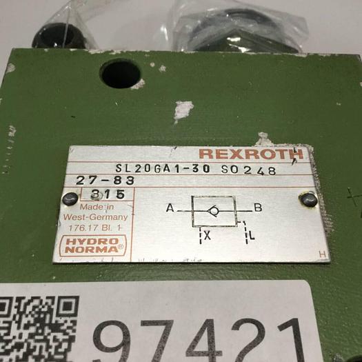 Used REXROTH Hydraulic Valve SL20GA130SO248 #97421