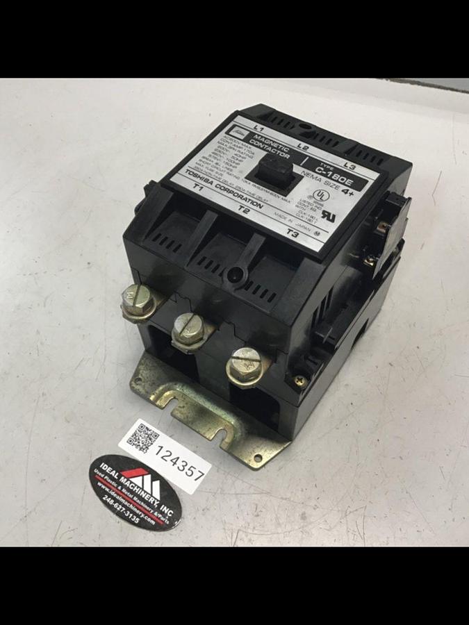 Used TOSHIBA Magnetic Contactor C-180E #124357